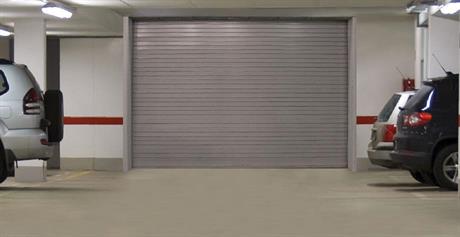 Insulated Door in Parking Garage 