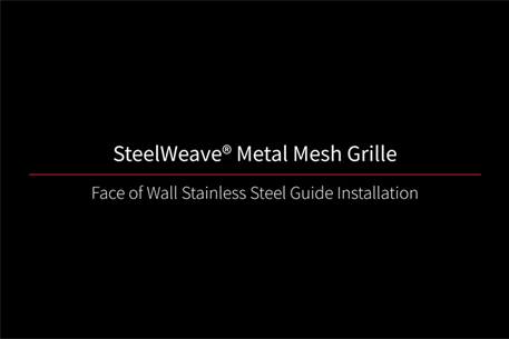 SteelWeave Grille Face of Wall Video Thumbnail Black
