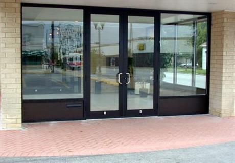 aluminum storefront doors